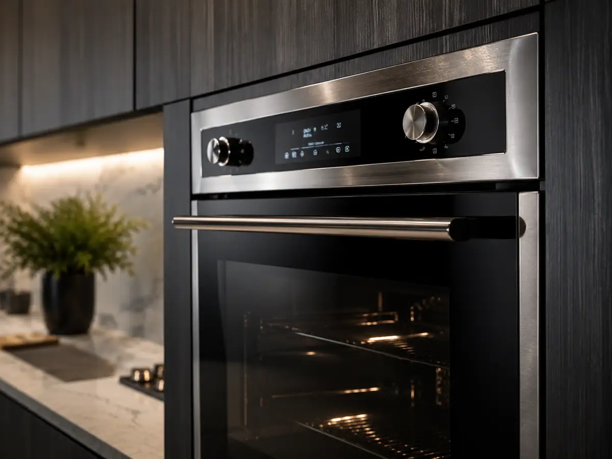 Premium speed oven and built-in oven detail
