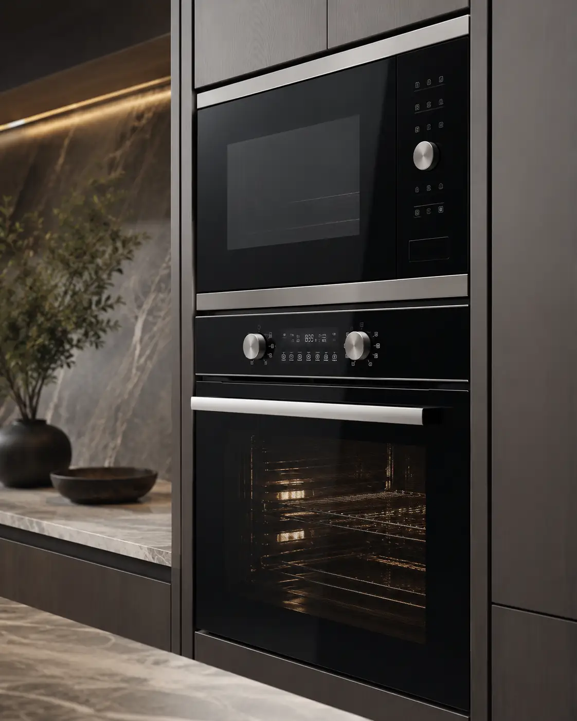 Premium microwave oven combination