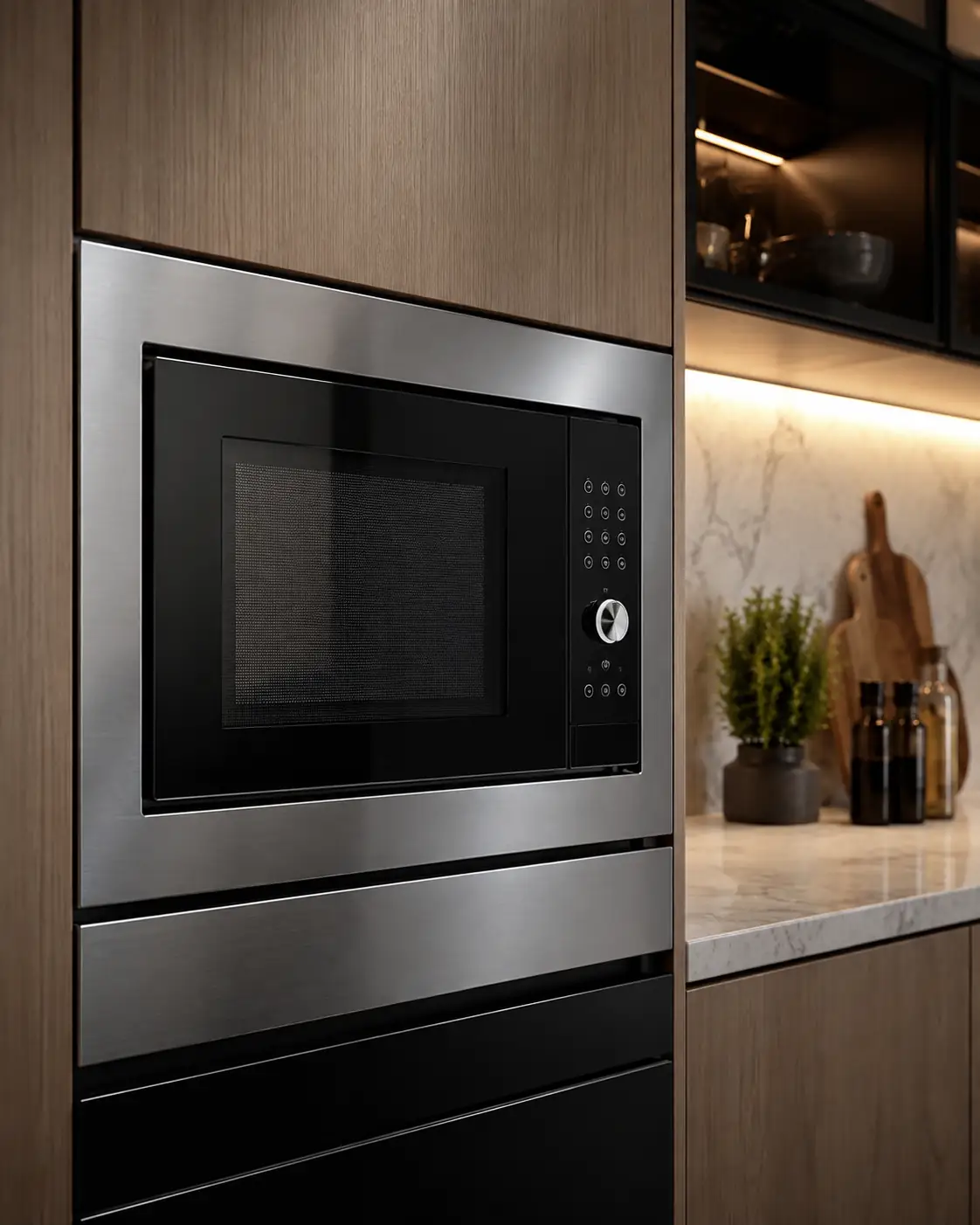 Premium built-in microwave